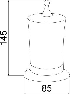 Контейнер Boheme Brillante хром 10444